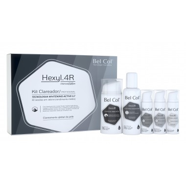 Kit Hexyl.4R Profissional - Charcoal Edition - contém 5 itens